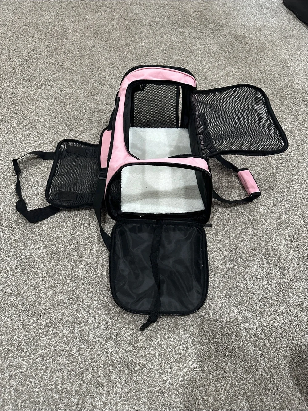 Pet Travel Carrier Bag - Pink